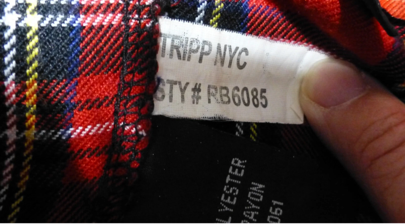 Y2K Era TRIPP NYC Red Plaid Pleated Mini Skirt - Medium