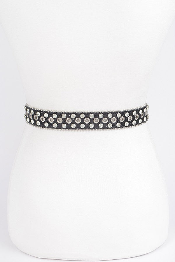 XTINA Rhinestone Buckle Belt