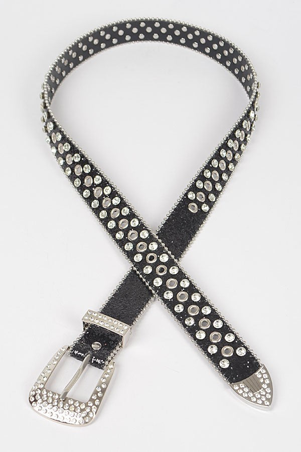XTINA Rhinestone Buckle Belt