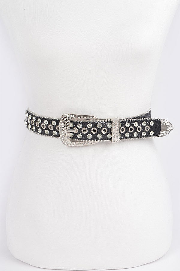XTINA Rhinestone Buckle Belt