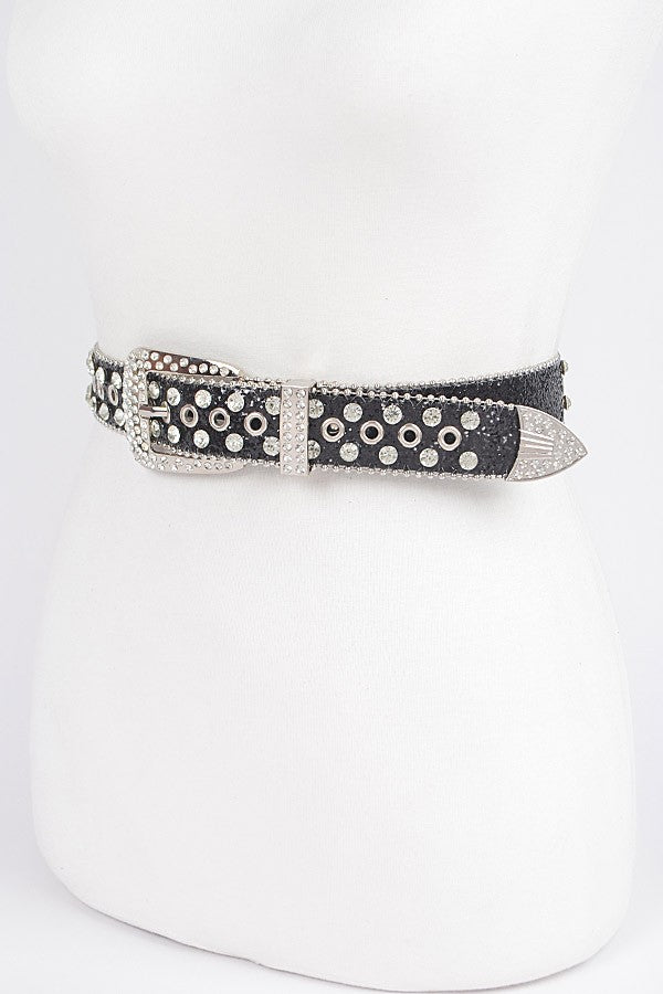 XTINA Rhinestone Buckle Belt