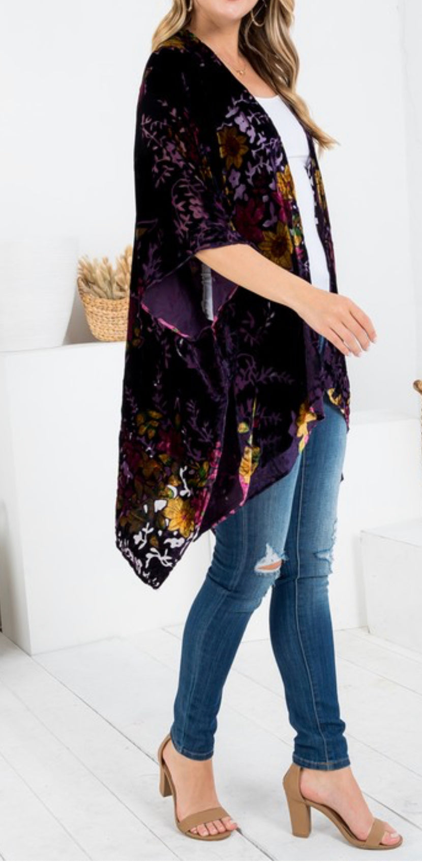 Bella Donna Burnout Kimono Shawl