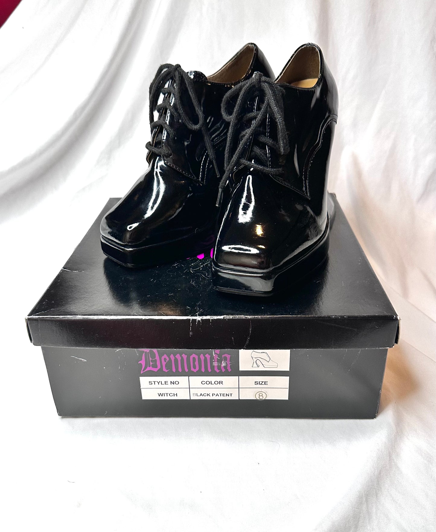 Vintage Demonia Witch Coffin Heels