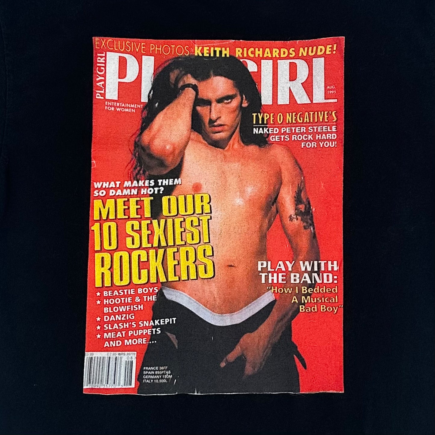 Peter Steele 1995 Playgirl Cover - L