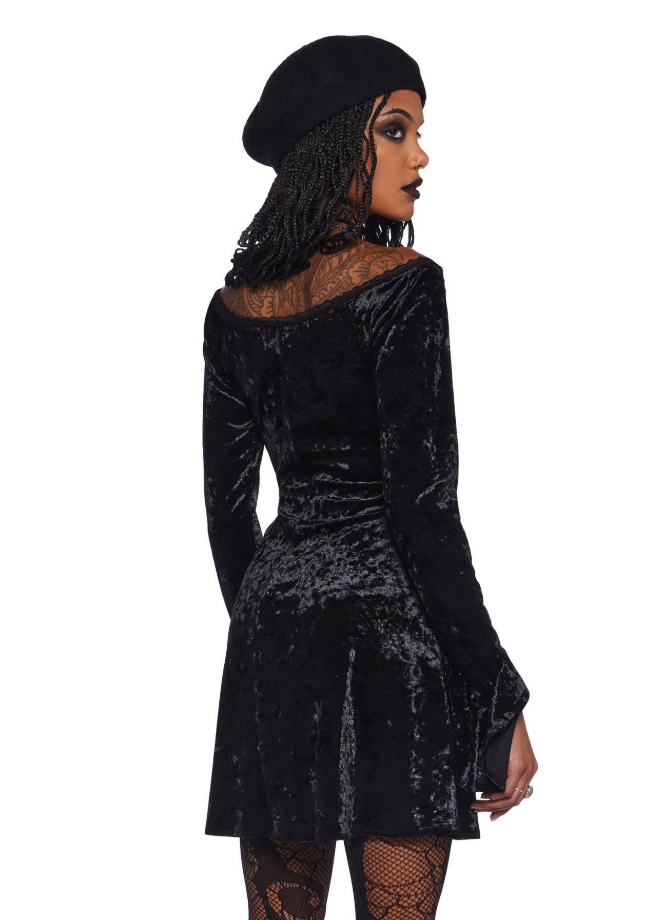 NWT Widow Glamour Sparks Velvet Dress - M