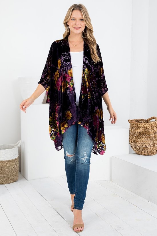 Bella Donna Burnout Kimono Shawl