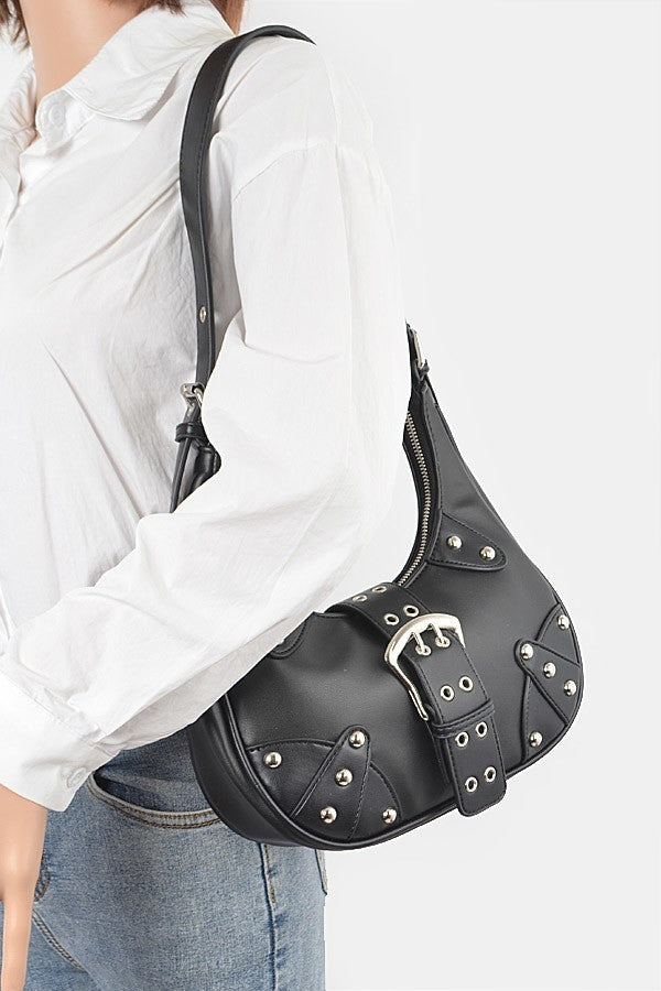 Lita Studded Buckle Bag