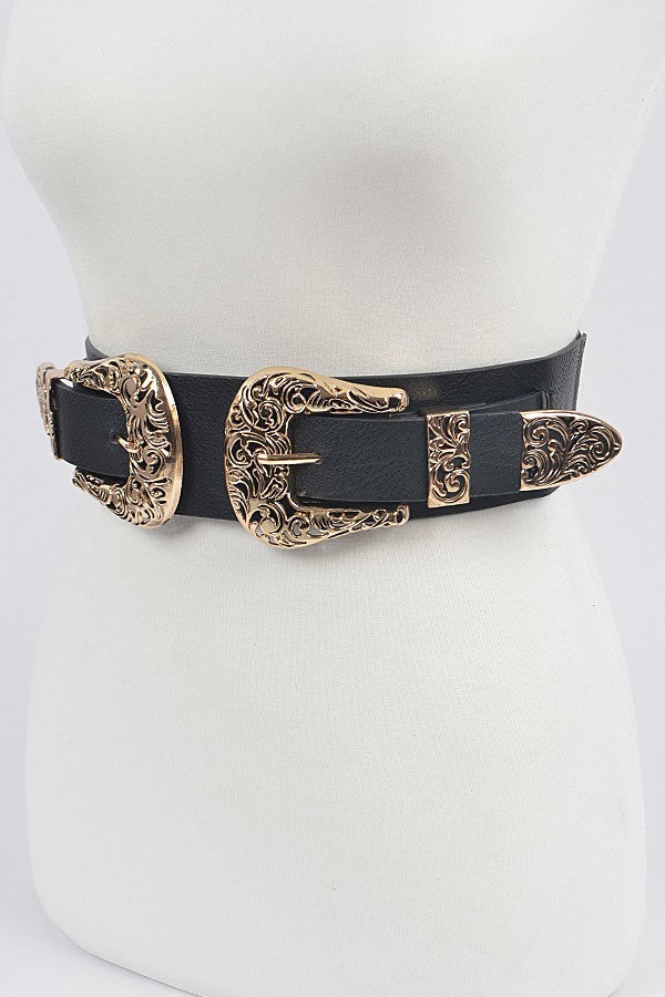 Cheap Thrills Double Buckle Belt