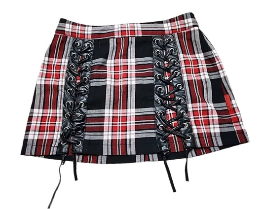 Vintage TRIPP NYC Plaid Mini Skirt - Medium