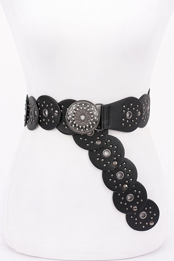 Britney Disc Buckle Belt