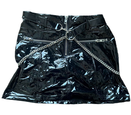 POSTER GRL Latex Chain Mini Skirt - Medium