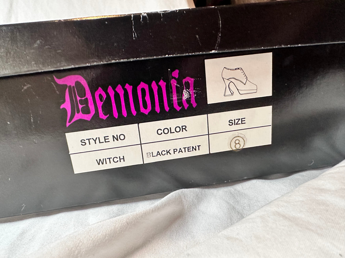 Vintage Demonia Witch Coffin Heels