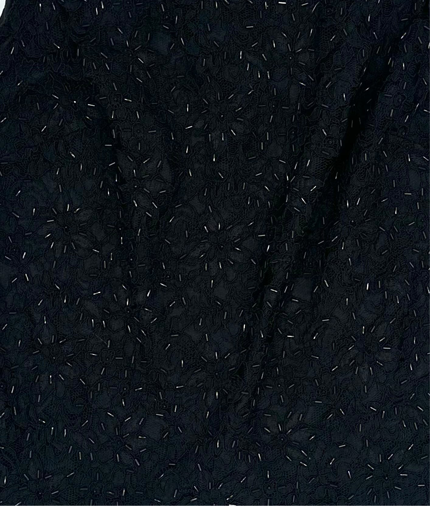 Vintage Lace Beaded Sleeveless Top - 2XL