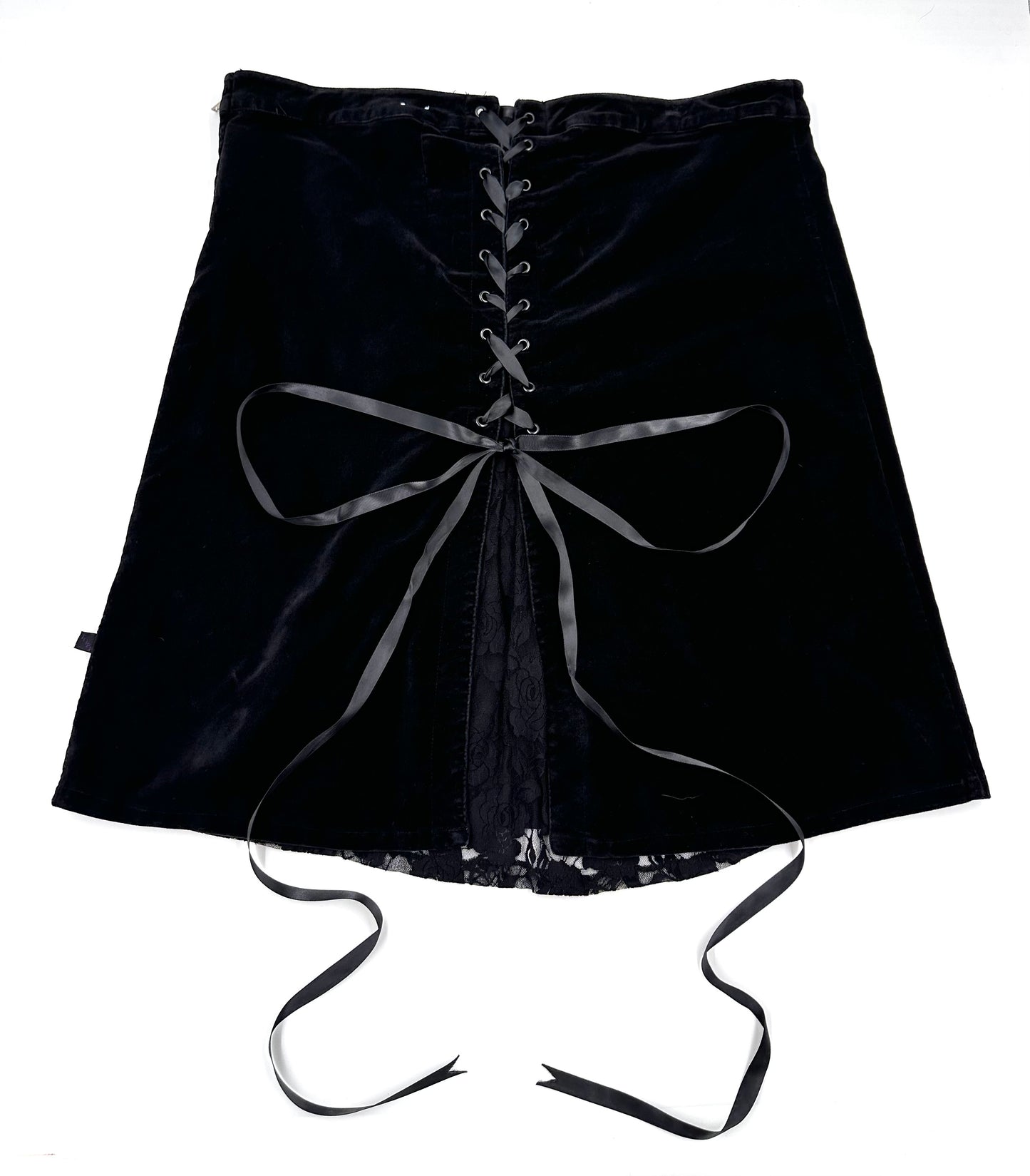 Vintage Tripp NYC Velvet Skirt with Corset Back - 2X