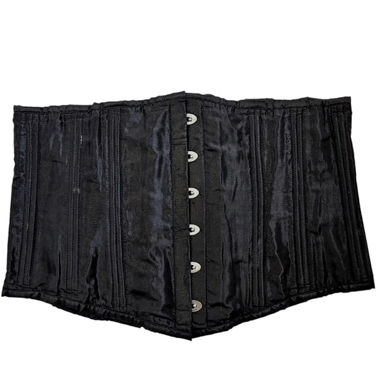Corset Story Black Satin Steel Boned Underbust Corst