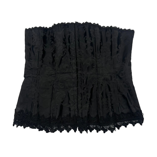 Fredericks of Hollywood Black Lace Overbust Corset