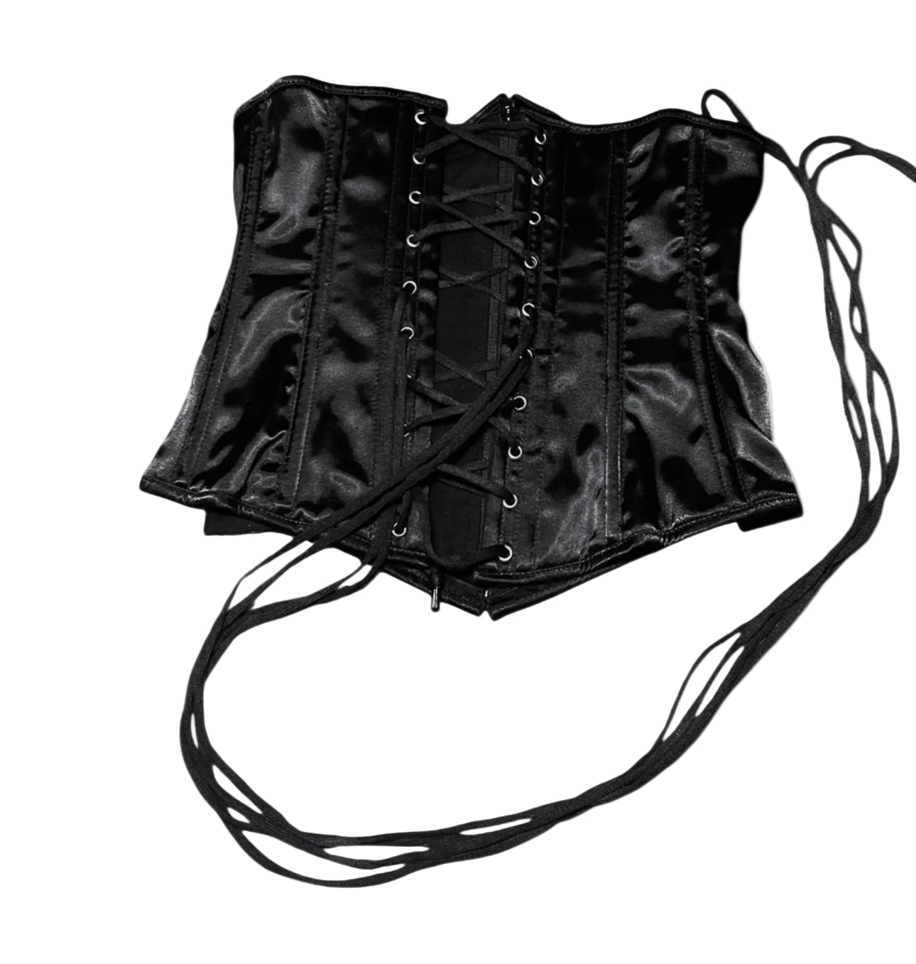 Lavish by Daisy Black Satin Underbust Corset