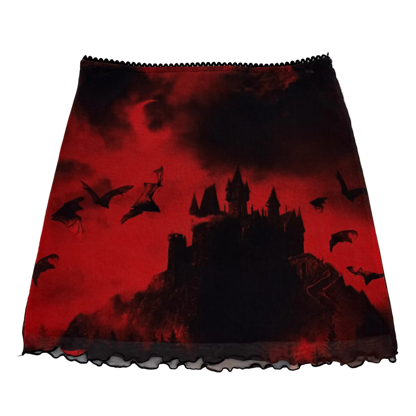 Widow Vampire Mesh Mini Skirt
