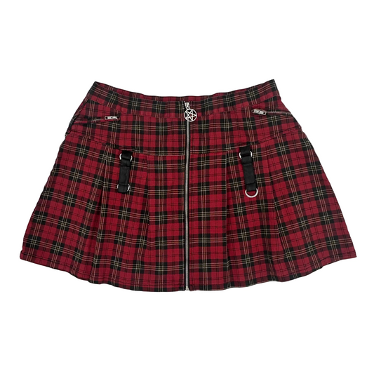 KILLSTAR Plaid Pleated Mini Skirt - 4X