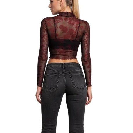 Danielle Rose Mesh Crop Top