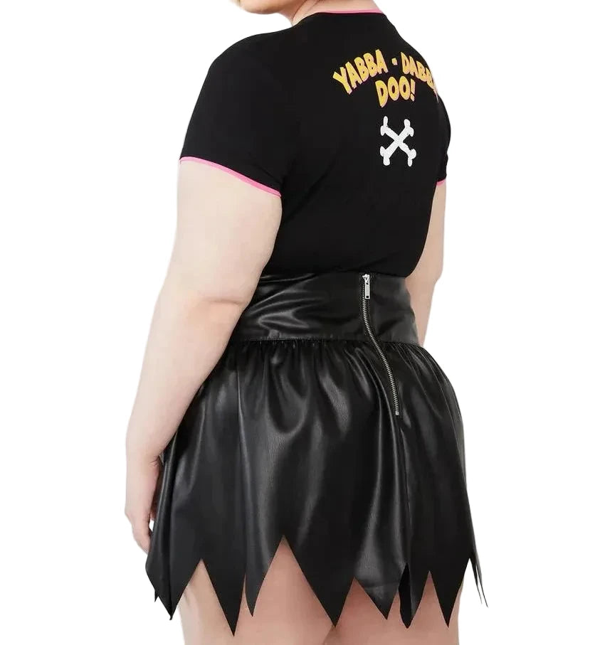 Dolls Kill X Hanna Barbera Rock A Bam Bam Mini Skirt