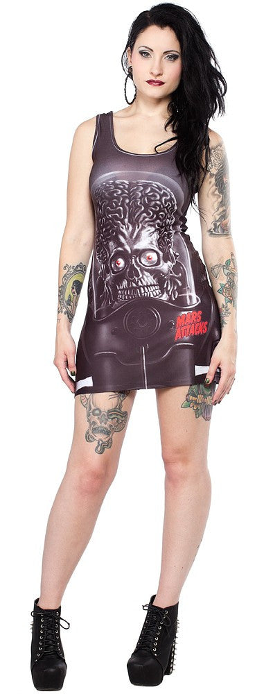 Kreepsville 666 Mars Attacks Martian Black Tank Dress