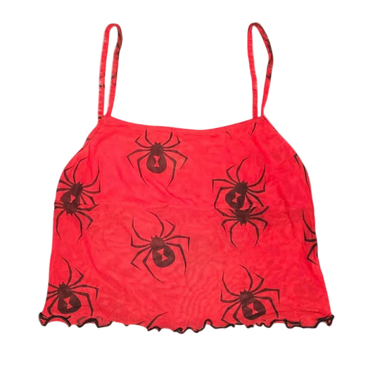 Tunnel Vision Red Mesh Spider Tank