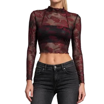 Danielle Rose Mesh Crop Top