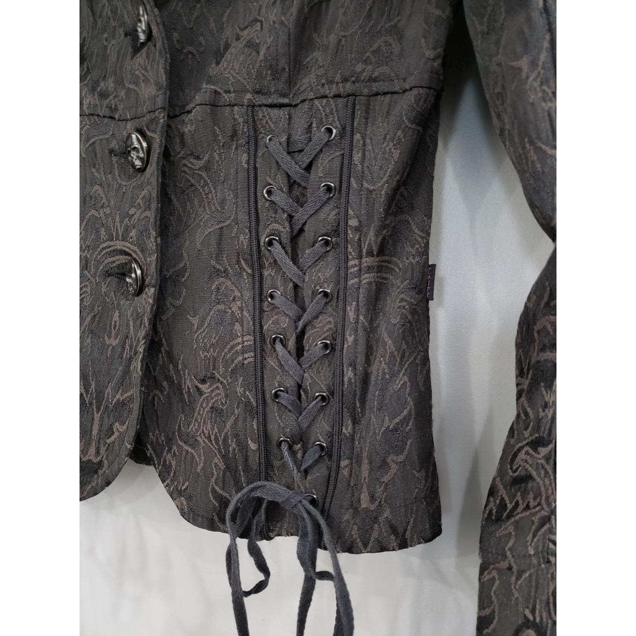 Y2K Vintage Tripp NYC Brocade Corset Style Jacket - M