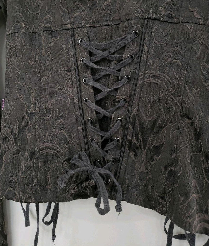 Y2K Vintage Tripp NYC Brocade Corset Style Jacket - M