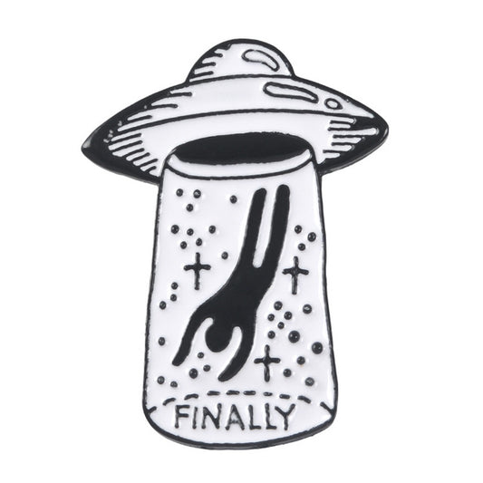 Finally Abduction UFO Pin