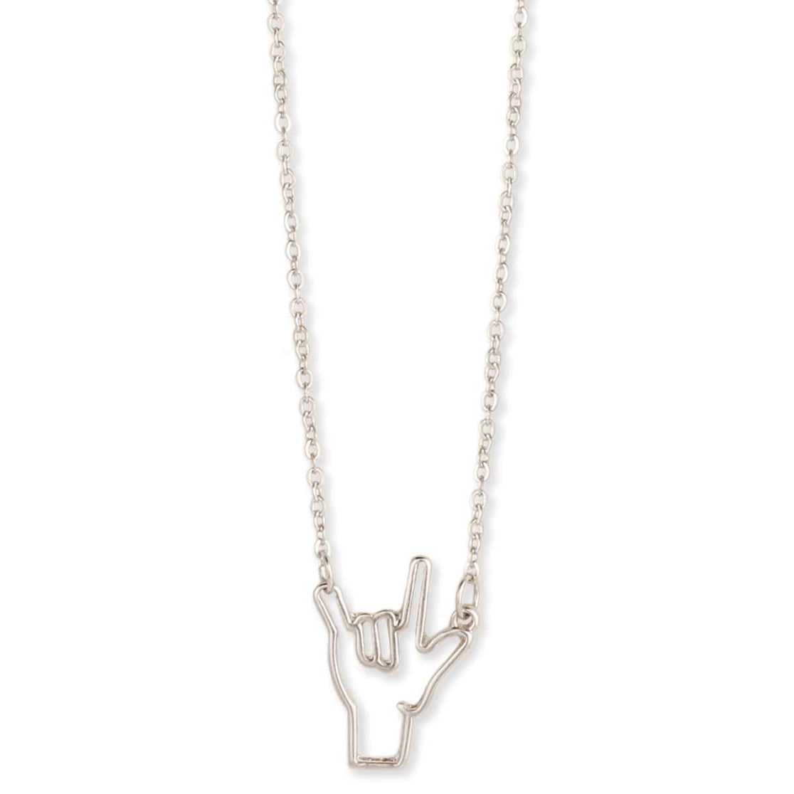 I Love You Hand Necklace