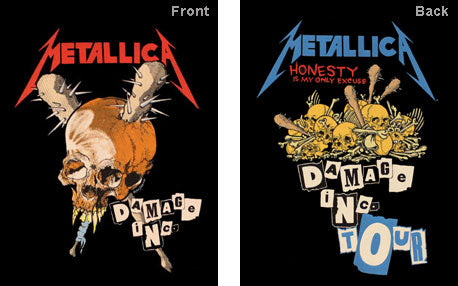 Metallica Damage Inc. 86' Tour Tee