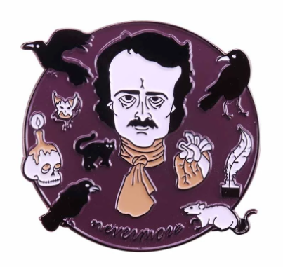Nevermore Poe Pin